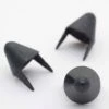 Tall English Cone Studs Black Matte