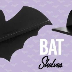 Sourpuss Black Bat Shelf