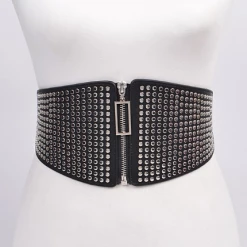 Other Hella Studded High Waisted Belt