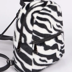 DeadRockers Fuzzy Zebra Mini Back Pack Gals