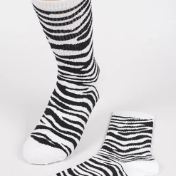 DeadRockers Zebra Ankle Socks
