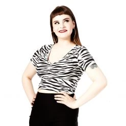 Sourpuss Gals Zebra Suzie Top